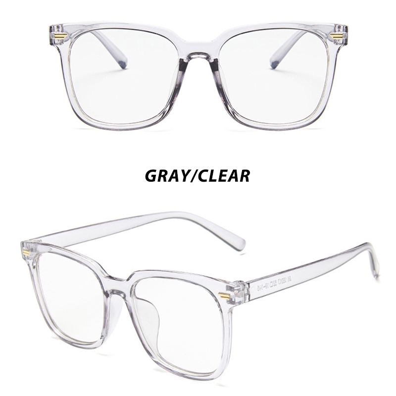 （YUZHU）Bayar di Tempat Kacamataminus 0°~-400° Anti Biru Kacamata Wanita Square Frame Kacamata Anti Radiasi Eyeglasses