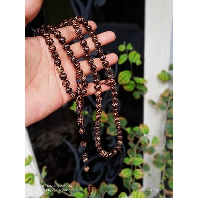 Tasbih  liwung macan 8 mm tasbih kayu liwung asli
