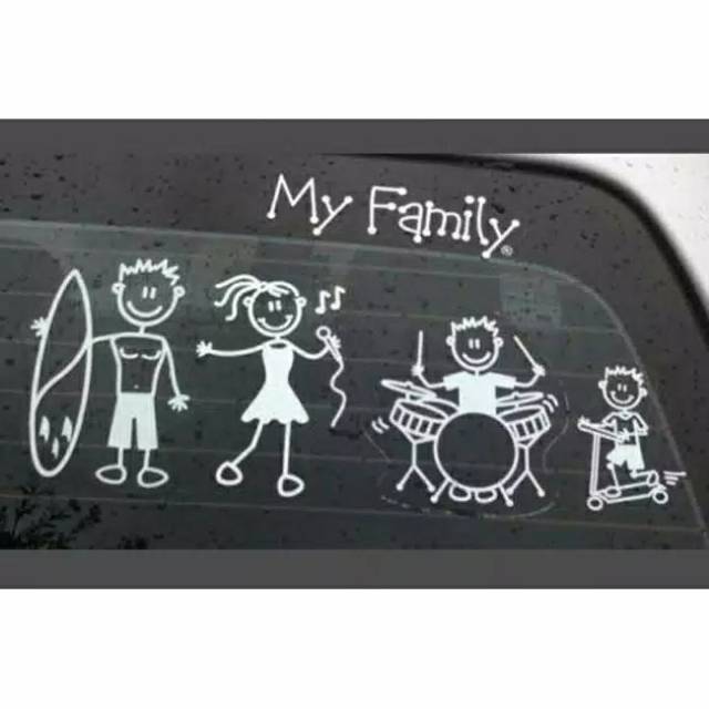 STIKER MOBIL HAPPY FAMILY