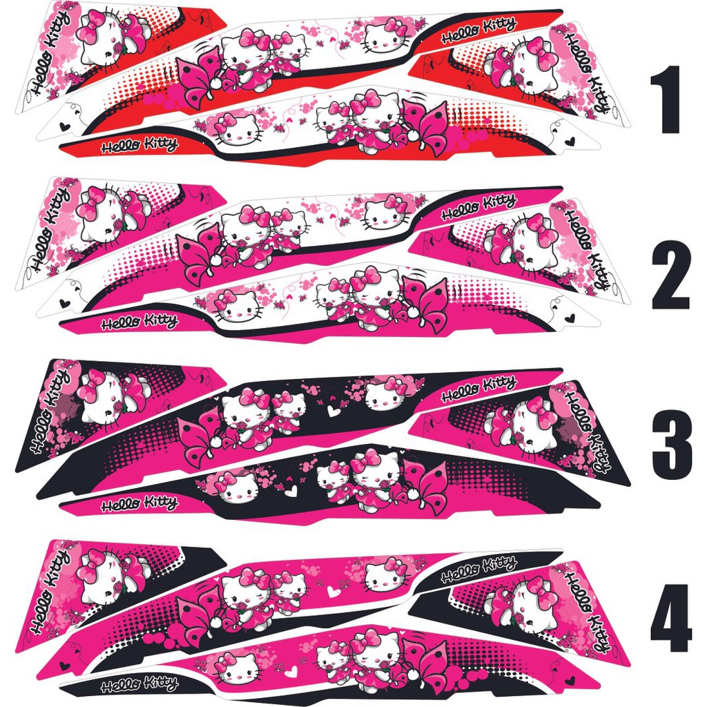 STICKER BABYLOOK VARIASI BEAT FI HELO KITTY THAILOOK STYLE Shopee Indonesia