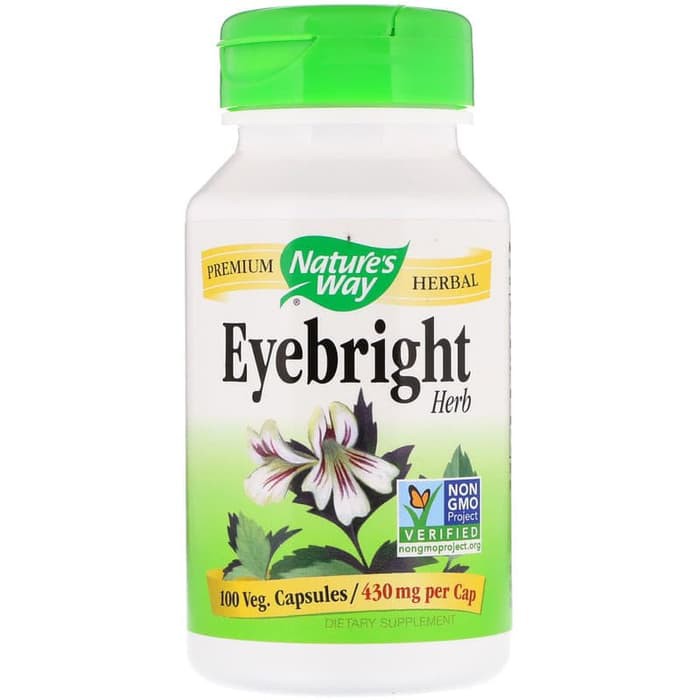 Nature's Natures Way Eyebright Herb 430 mg 100 Veg. Capsules / Nature Way Eyebright / Vitamin Mata