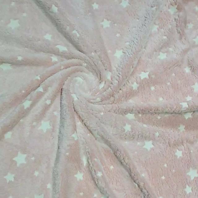 Thermal Blanket King Rabbit Glow in The Dark  Pink Bintang
