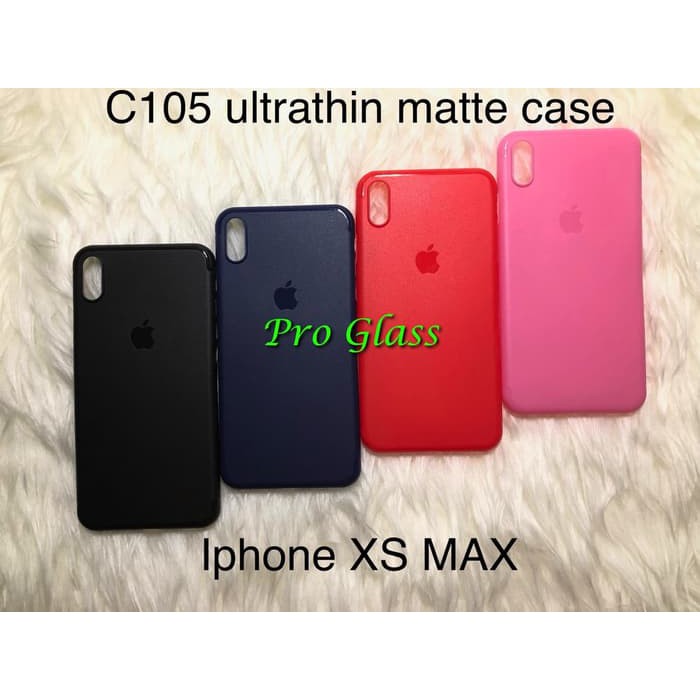 C105 Iphone XR / XS MAX  Frosted Matte Case Ultrathin Premium + Lens Protector