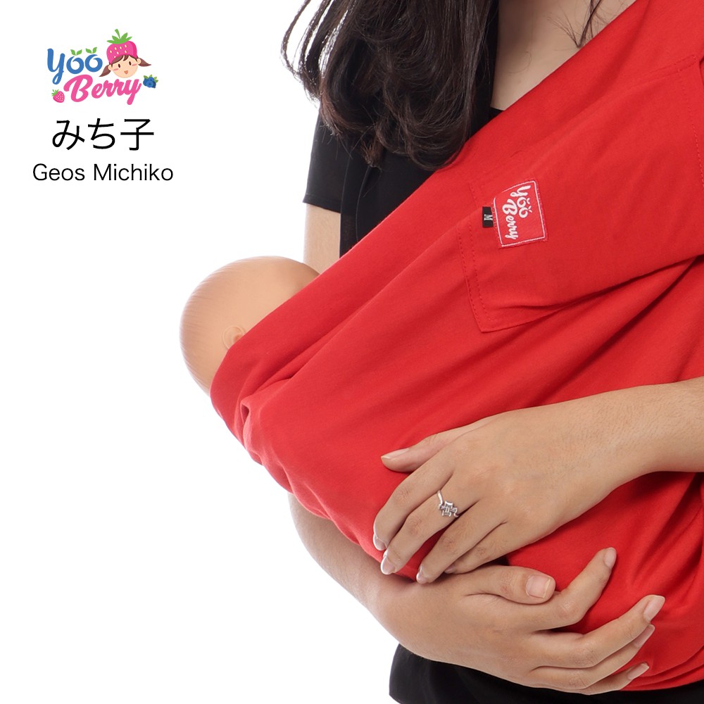YooBerry Geos Michiko Gendongan Bayi Samping Baby Sling 0-3 Tahun Berry Mart