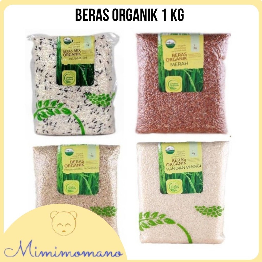 

Beras Organik Lingkar Organik Merah/Pandan Wangi/Coklat/Hitam/Mix/Hitam Putih/Merah Putih/Menthik