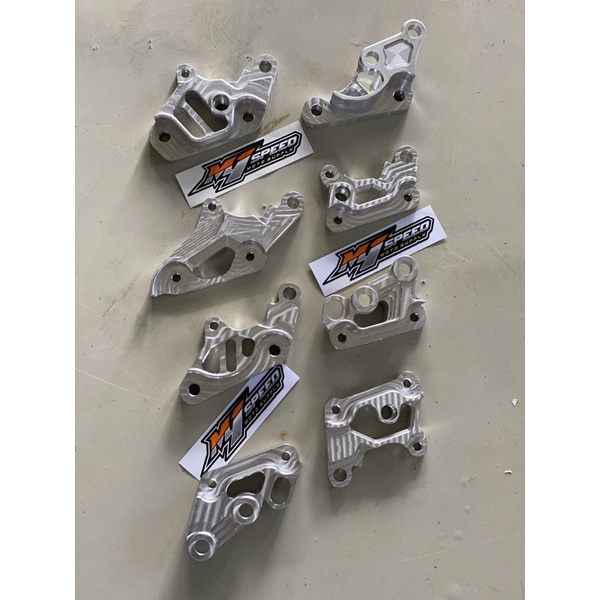 braket cnc shock depan all motor ninja kyb rxking jupz fizr satria 2tak dlln disk 280-340mm pnp kali