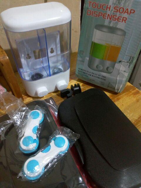 2 In 1 Liquid Dispenser Soap 2 Tabung Dispenser Sabun Manual