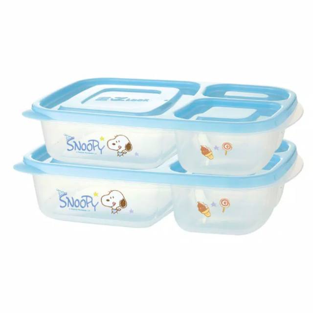 Tempat Makan Anak Lock and Lock Snoopy Candy E-Z 620 (Isi 2 pcs)