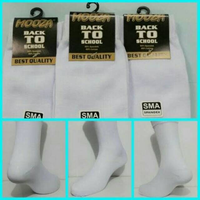 Kaos Kaki Panjang School Putih