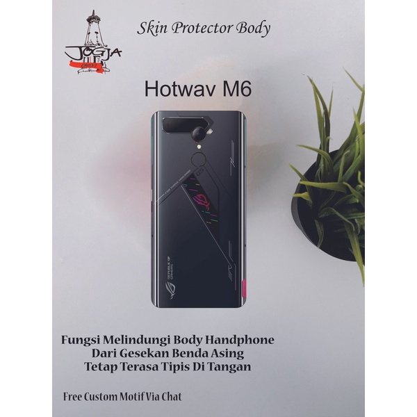 dapat 2Pcs Garskin Hp Hotwav M6 Motif HI - Free Custom motif via chat