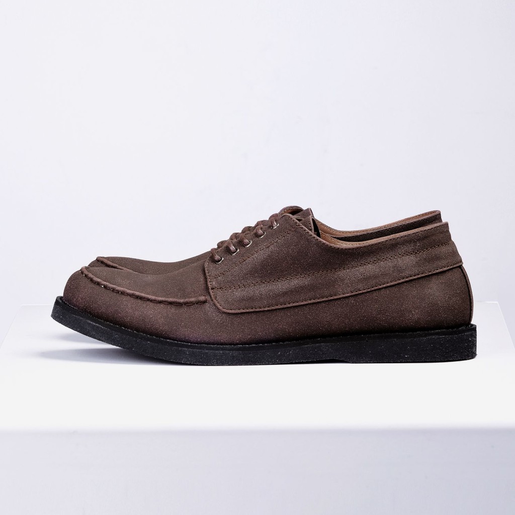 Sepatu Pantofel Coklat Vintage Klasik Pria/Cowok/Men Original Footwear | Hugo Brown | FORIND x FSTP