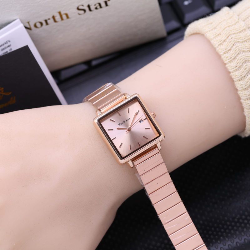 [ORIGINAL] 7 Variasi Jam Tangan Wanita North Star Segi Rantai Stainless