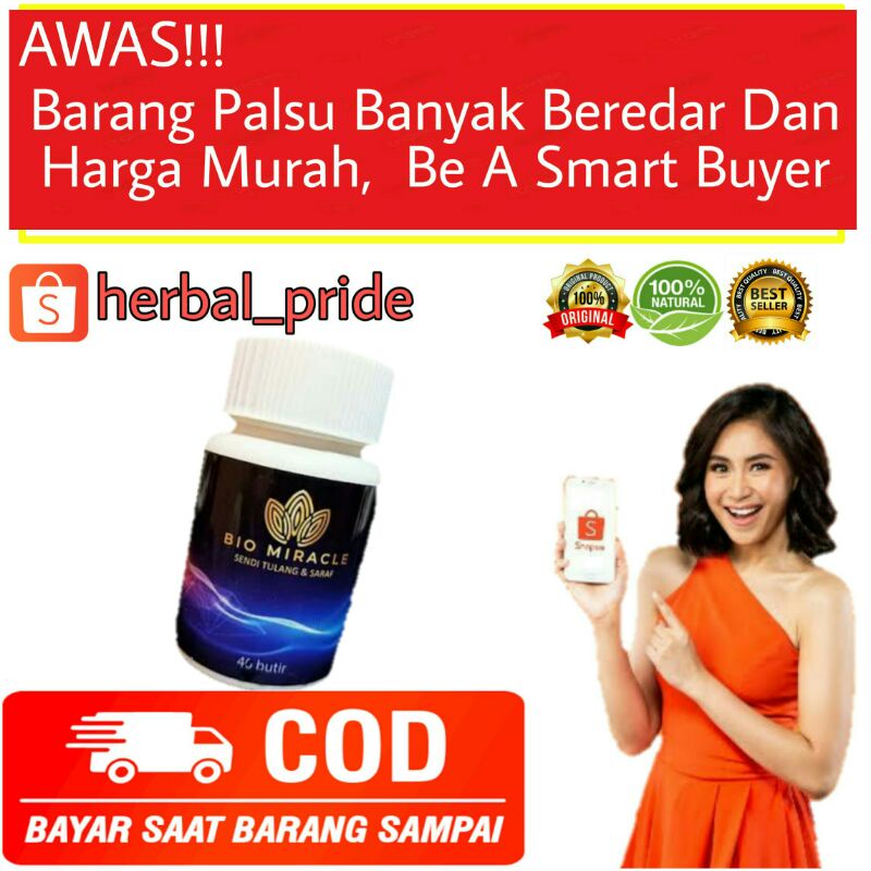 Bio Miracle Obat Herbal Sendi & Tulang Bio Miracle Zaelora Original
