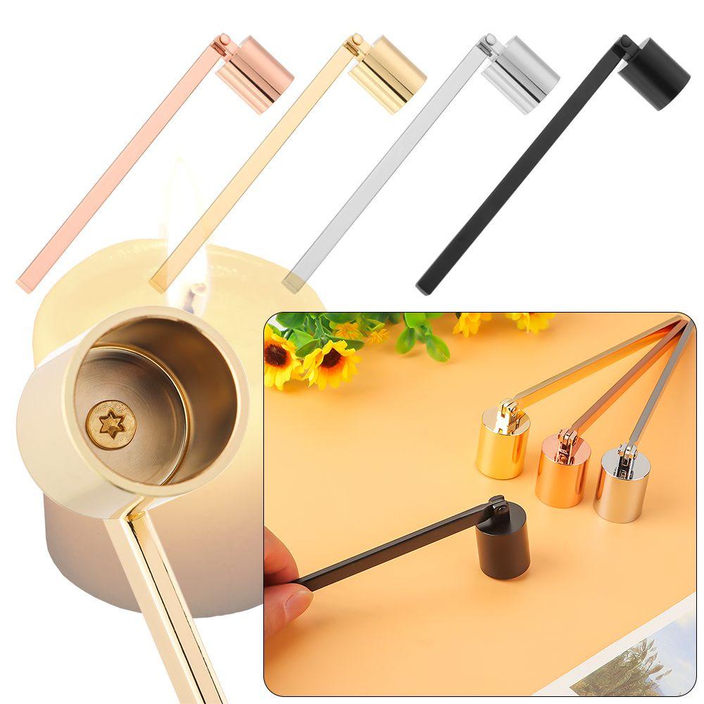 Populer Candle Snuffer Extinguisher Praktis Gagang Panjang Bentuk Silinder Scented Candle Extinguisher