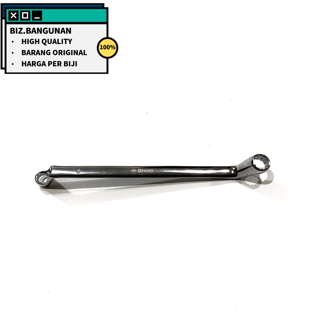 KUNCI RING BISON 8 X 10 MM - DOUBLE OFFSET RING WRENCH 8X10MM