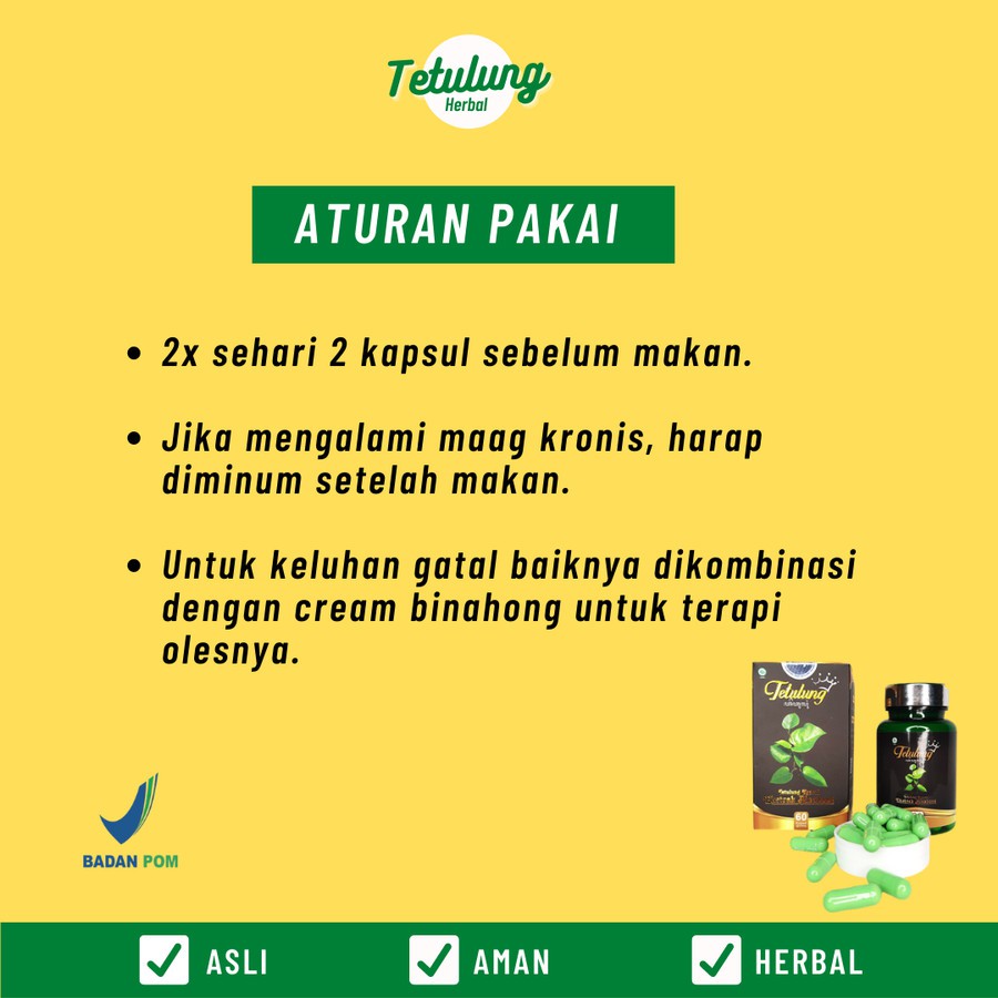 PAKET OBAT GATAL MENAHUN TERBAIK 1 BOTOL KAPSUL, 1 SABUN DAN 1 SALEP BINAHONG 60gr [SUDAH BPOM]