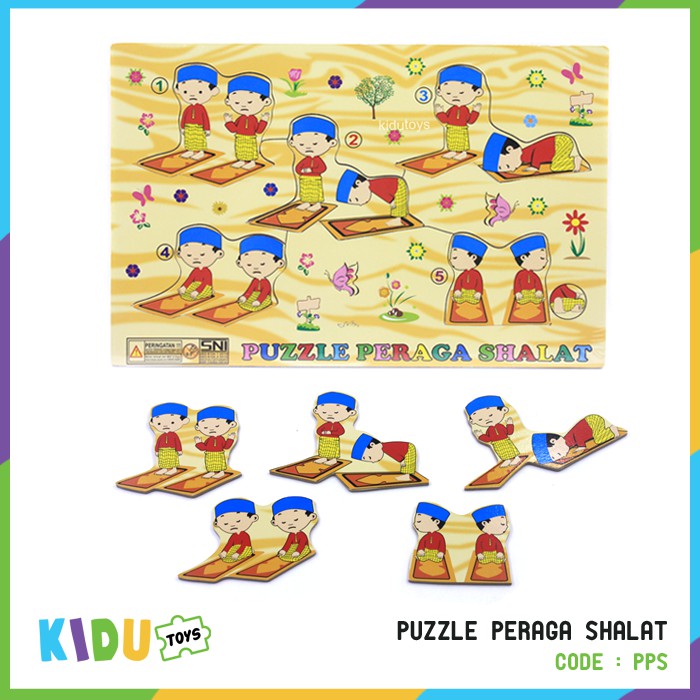 Mainan Puzzle Anak Puzzle Peraga Wudhu Dan Shalat Laki Laki Perempuan Kidu Toys