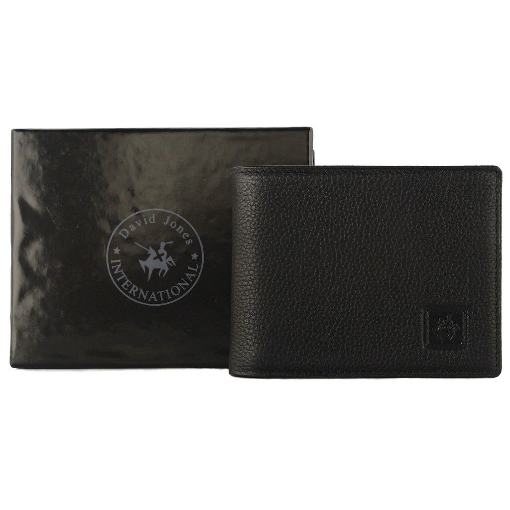 TOKOKOE - Dompet Pria model Tidur bahan Kulit Premium Dompet Lipat - David Jones 211 Black