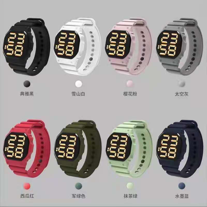 Jam Tangan LED  Digital Model  Couple Anak Remaja Import Premium Pria Wanita Rubber Electronic Fashion  M131