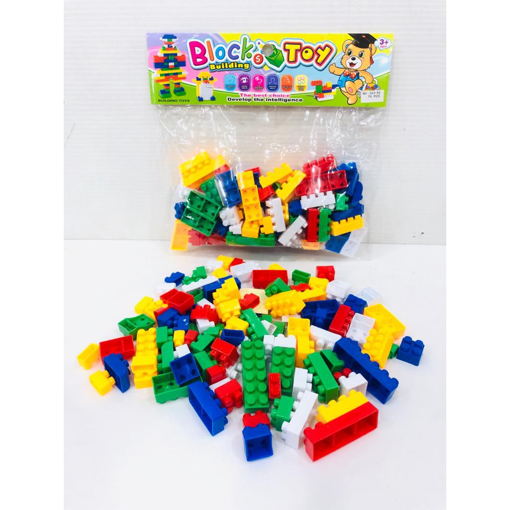  MAINAN  EDUKASI ANAK  BLOCK MINI ISI 96PCS LEGO BONGKAR 