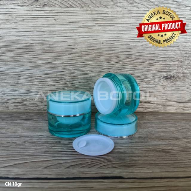 POT CREAM ACRYLIC 10 GRAM HIJAU BENING / POT CN / POT IMPORT EXCLUSIVE MURAH