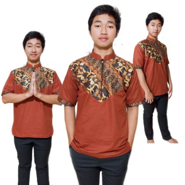 OBRAL RANDOM KOKO BATIK MERAH BATA KOKO COUPLE KOKO BATIK AYAH ANAK GROSIR KOKO KOKO KATUN KOKOTURKI