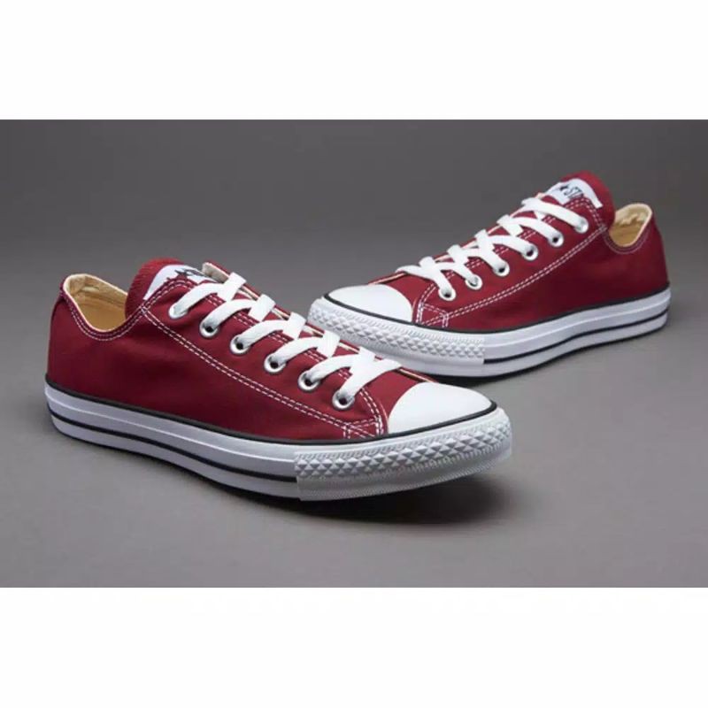 Sepatu Converse Clasik Low Maroon | Sepatu Converse Anak dan Dewasa