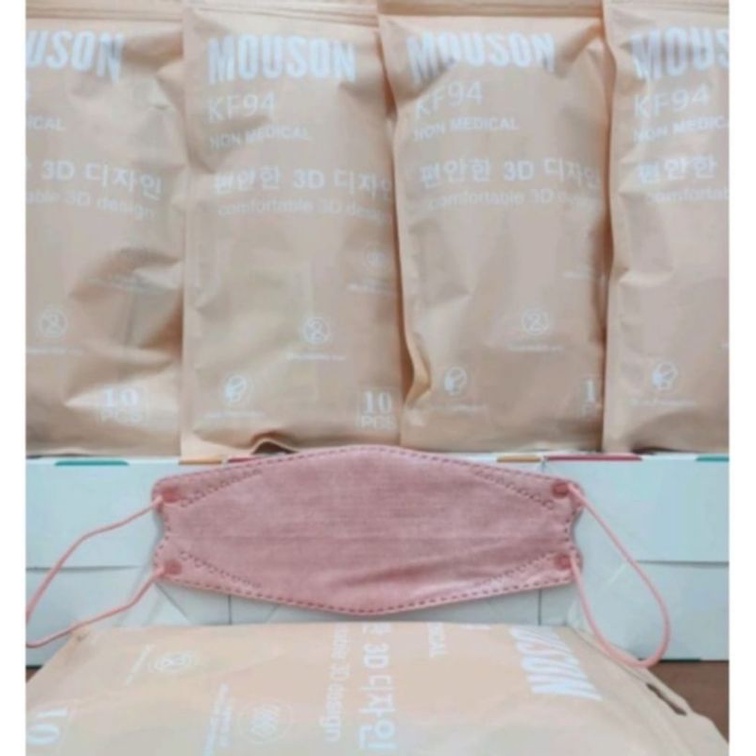 KF94 mouson nude pink mix gold,brown,gold,nude pink ,hijau tosca,mint isi 10 pcs