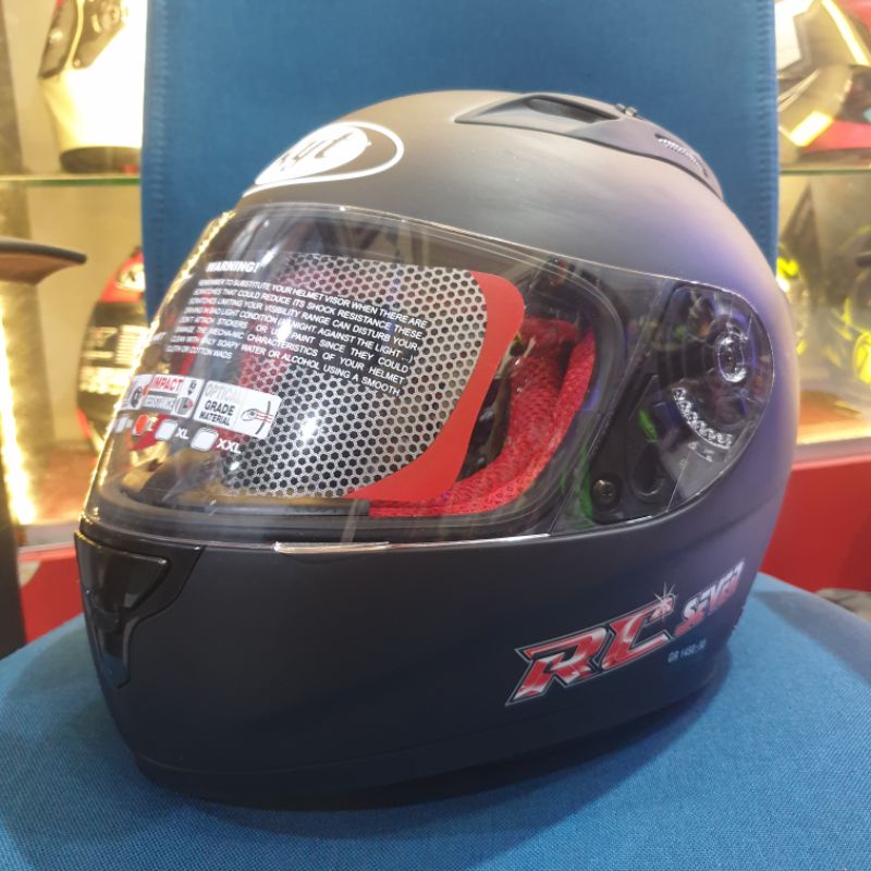 KYT RC7 HITAM DOFF ( ongkir 2kg tanpa dus )