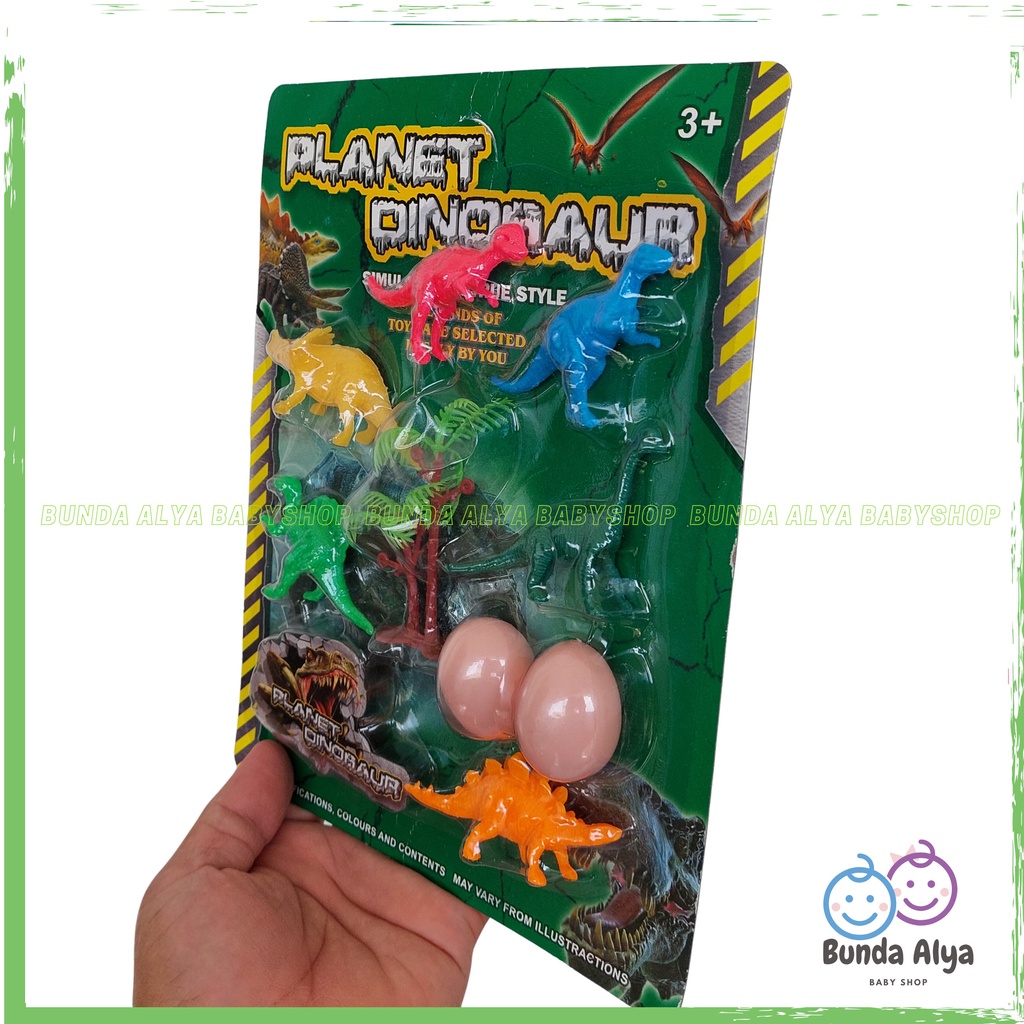 Set Mainan Anak Dinosaurus Karet  Mainan Planet Dino Kecil  Mainan Anak Animal Planet Dinosaurus SNI