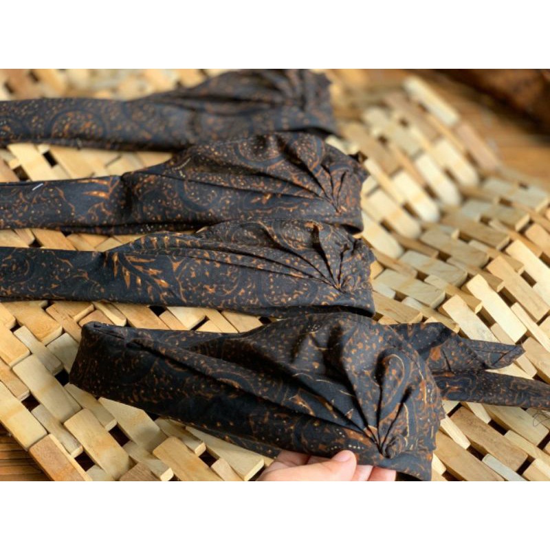 (COD) Udeng Batik sibakan/jangkrik/tipis (bahan segitiga)