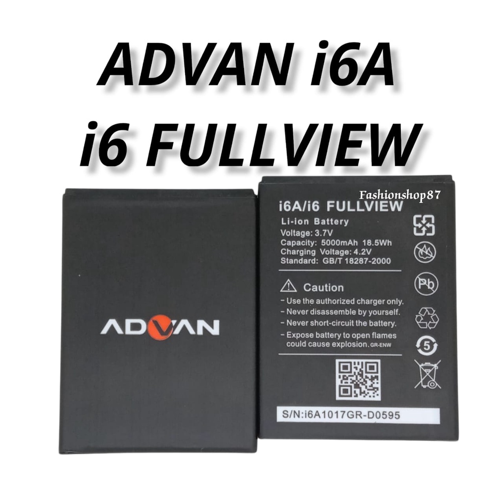Batre Advan i6A Advan i6 Fullview Advan i6A Full view Battery Baterai Batere