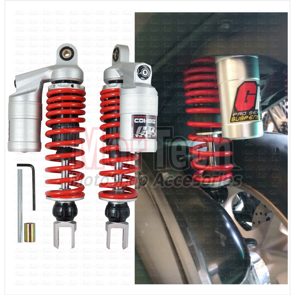 Shock Sok Shockbreaker Sokbreker GP Series Twin Tabung Atas 29 Cm 290 Mm Aerox 155 VVA Merah