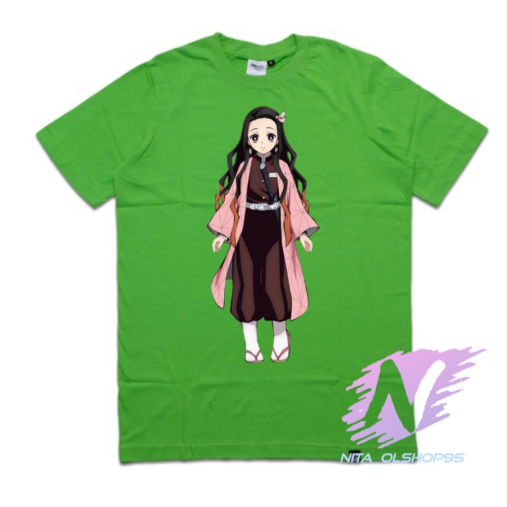 kaos anak  anime demon slayer kimetsu no yaiba baju kaos nezuko chibi