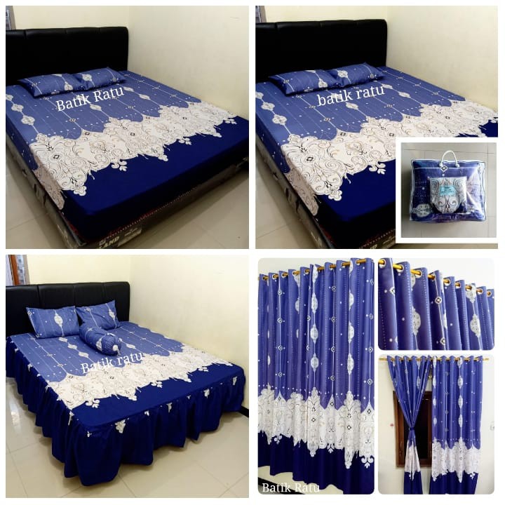 Set Sprei Korden Sprei Couple Lengkap Sprei Set Gorden