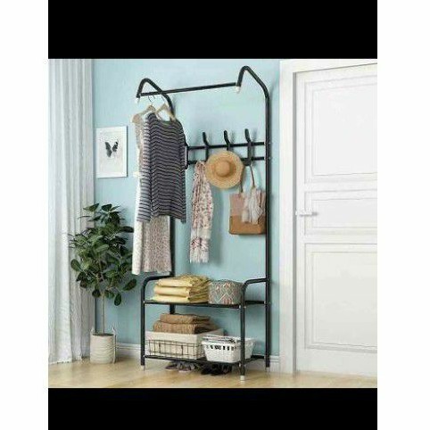 Gantungan Baju Rak Stainless