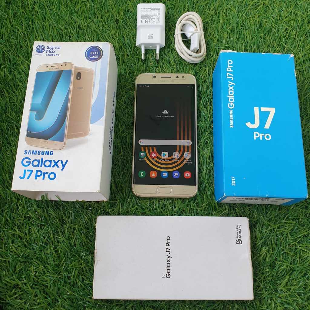 HANDPHONE  SAMSUNG J7 PRO 3/32GB FULLSET SECOND SEKEN BEKAS MURAH