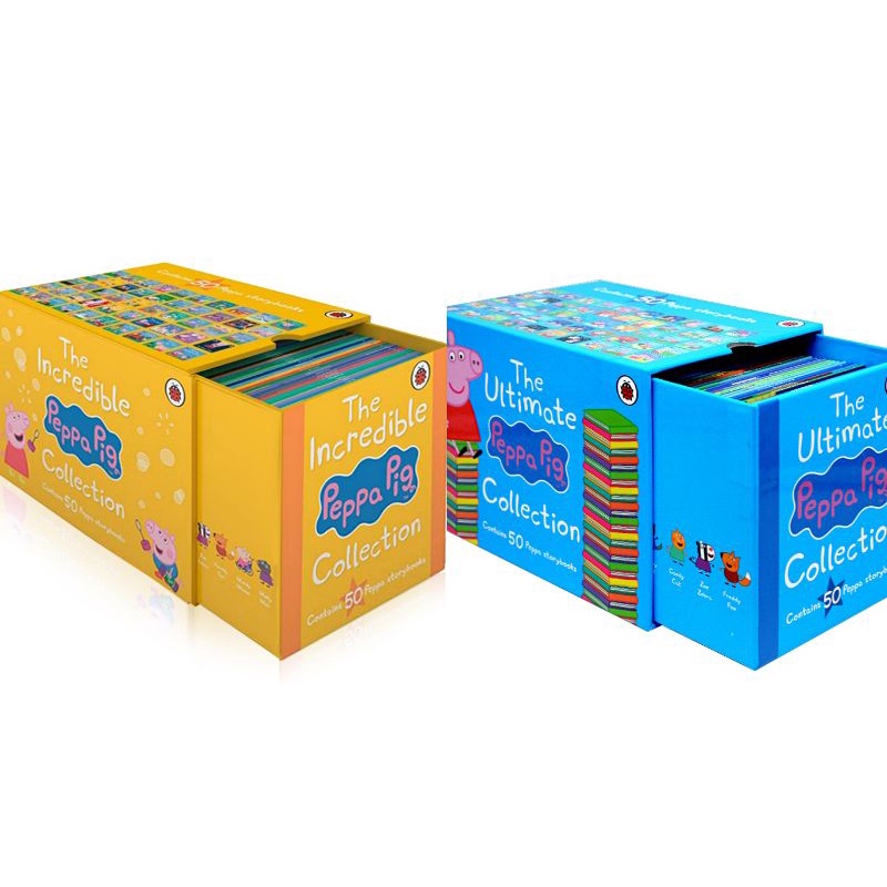 The ultimate peppa pig collection 50 books/buku peppa free DVD/buku impor/buku anak/hapoychild