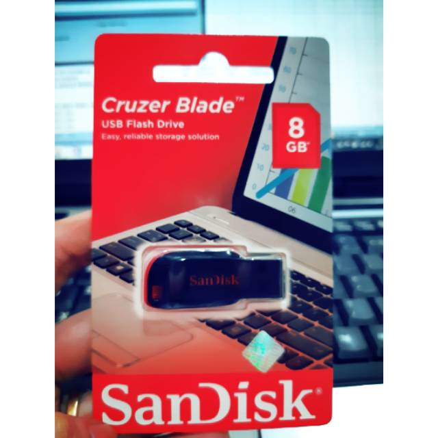 Flasdisk sandisk cruzer blade 8GB original 100%