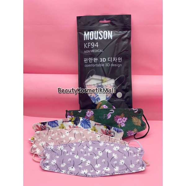 Masker Mouson KF94 Motif Korean edition 3d design