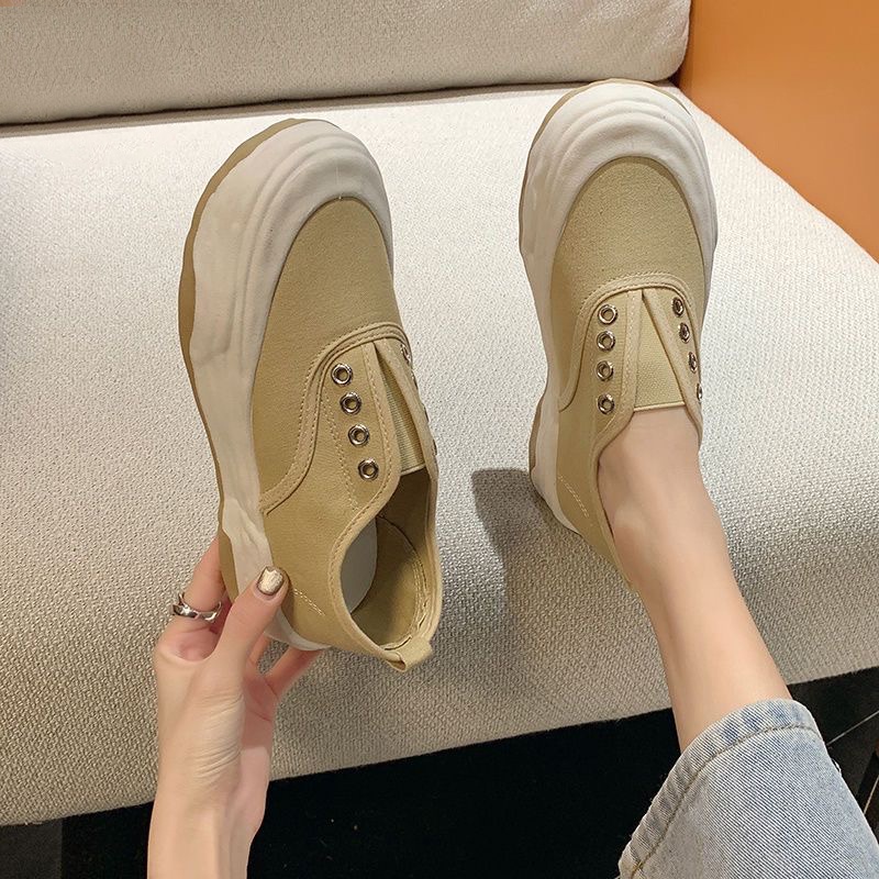 Sepatu Canvas Cewek Import Bagus Terbaru Kualitas Bagus Sepatu Kanvas Wanita Pelajar Jalan - Jalan Stylist