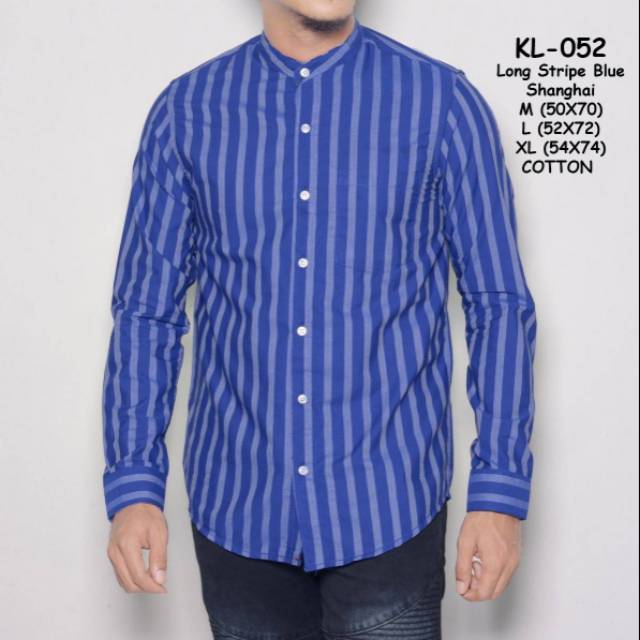 KL 052 long stripe blue