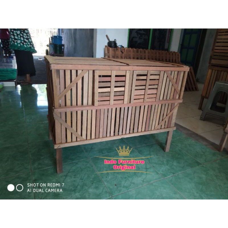 Kandang Ayam Serbaguna - Kandang Kucing Kayu Bengkirai Kalimantan