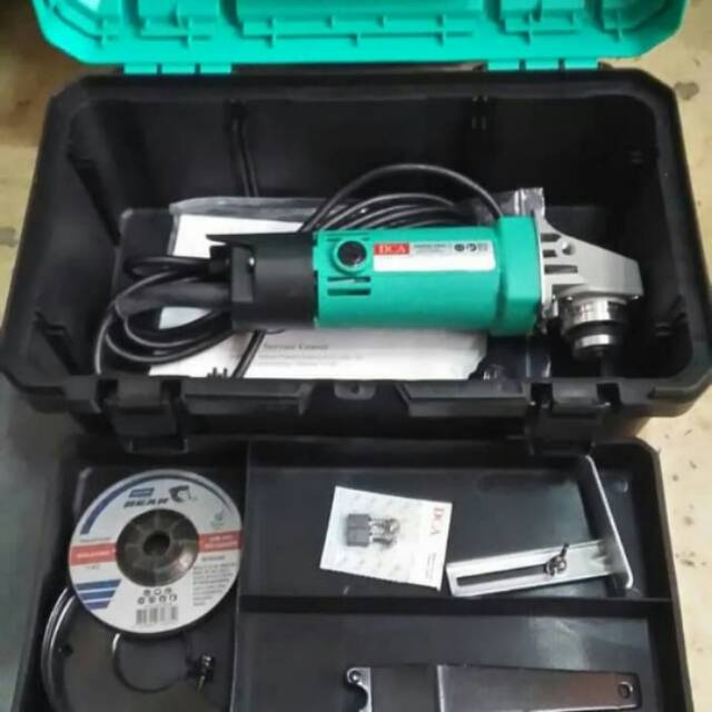 Mesin Gerinda 4 inch DCA Set Koper