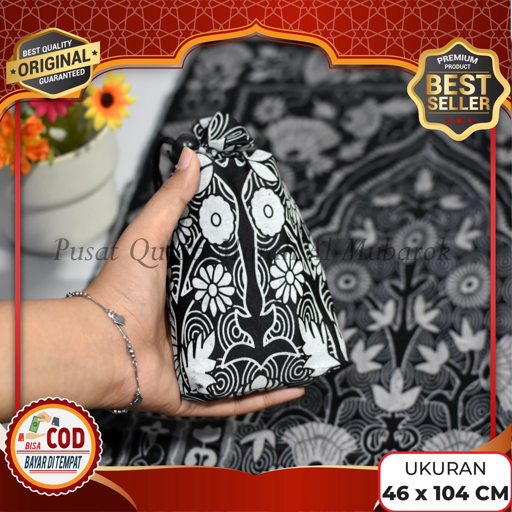 READY Sajadah Alydrus Turkey Travel Pouch Motif Batik Bagus Ukuran Besar Simple Cocok Untuk Souvenir