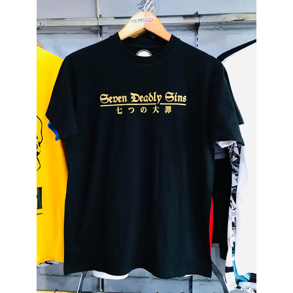 Kaos Anime Seven Deadly Sins Gold Nanatsu No Taizai