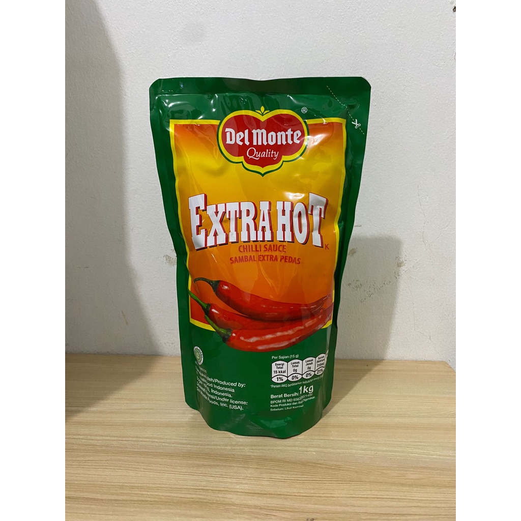 Delmonte Saos Saus SAMBAL (Chili Sauce) / TOMAT 1 kg REFILL