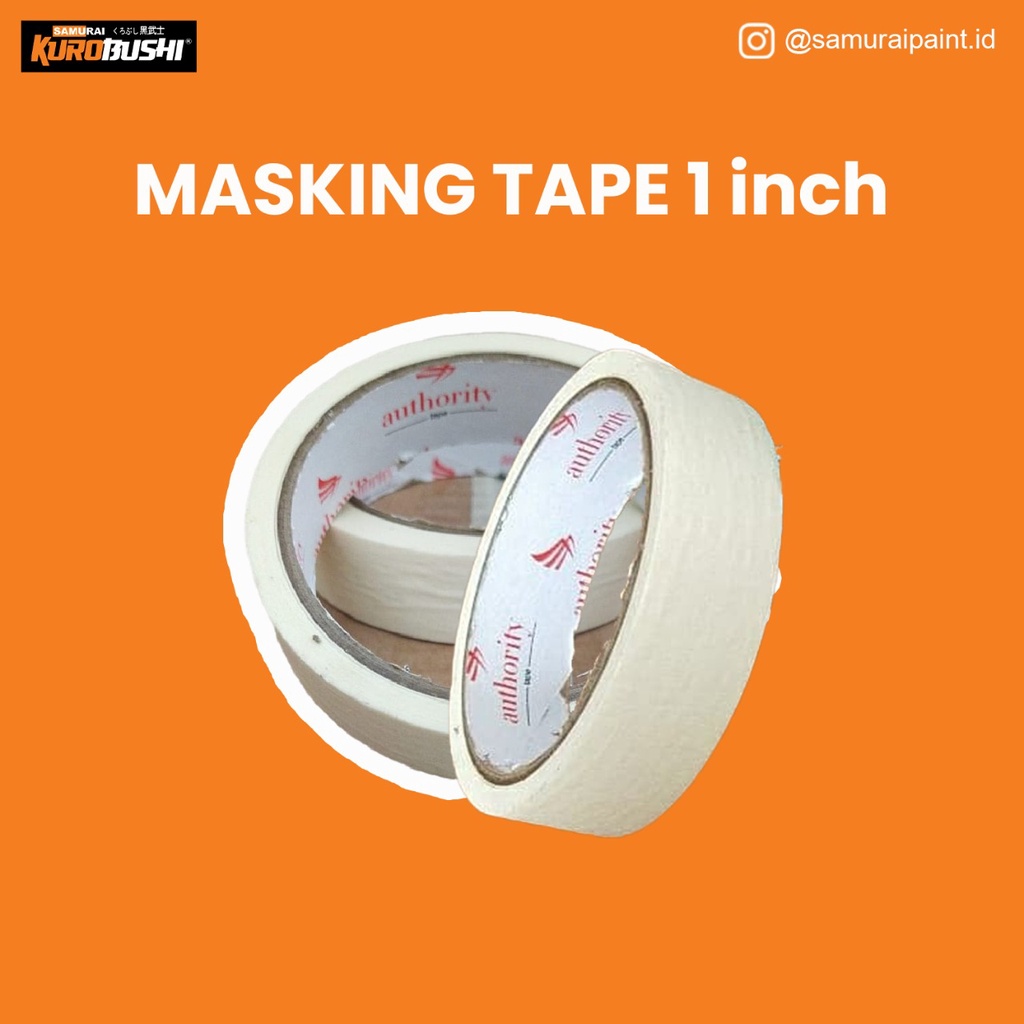 Lakban Kertas / Masking Tape 1&quot; Untuk Bantu Pengecatan