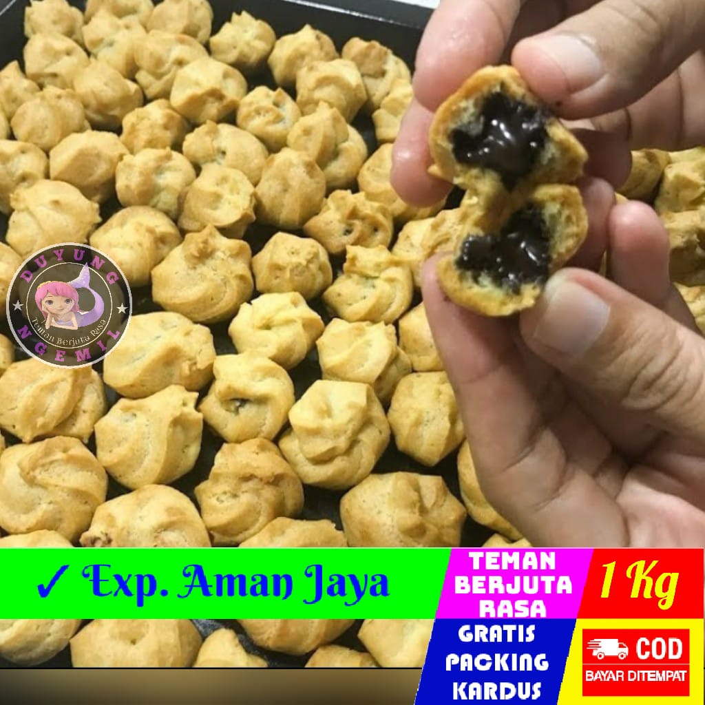 

[1Kg] Kue Sus Coklat | Duyung Ngemil - makanan ringan snack kiloan jajanan jadul camilan termurah jajanan murah cemilan sehat