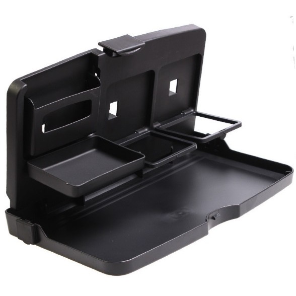 TRAVEL DINING TRAY Flip Tray Table Meja makan minum dalam Mobil Mobil Polos Hitam High Quality